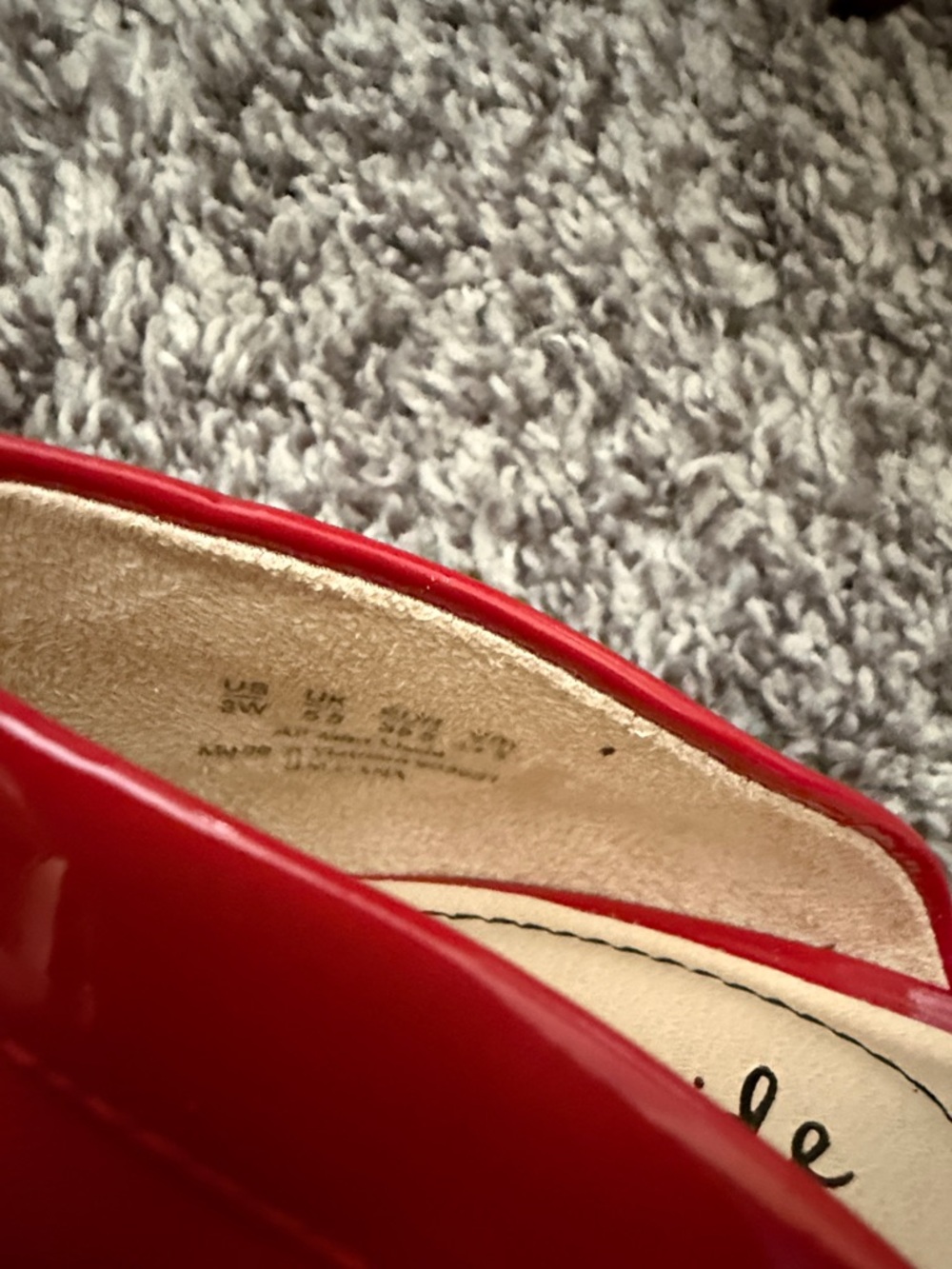 Life Stride Red Pointed D'Orsay Heels - Picture 2 of 5